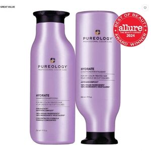 Pureology Hydrate Shampoo & Conditioner Duo - 9fl oz each - Brand New